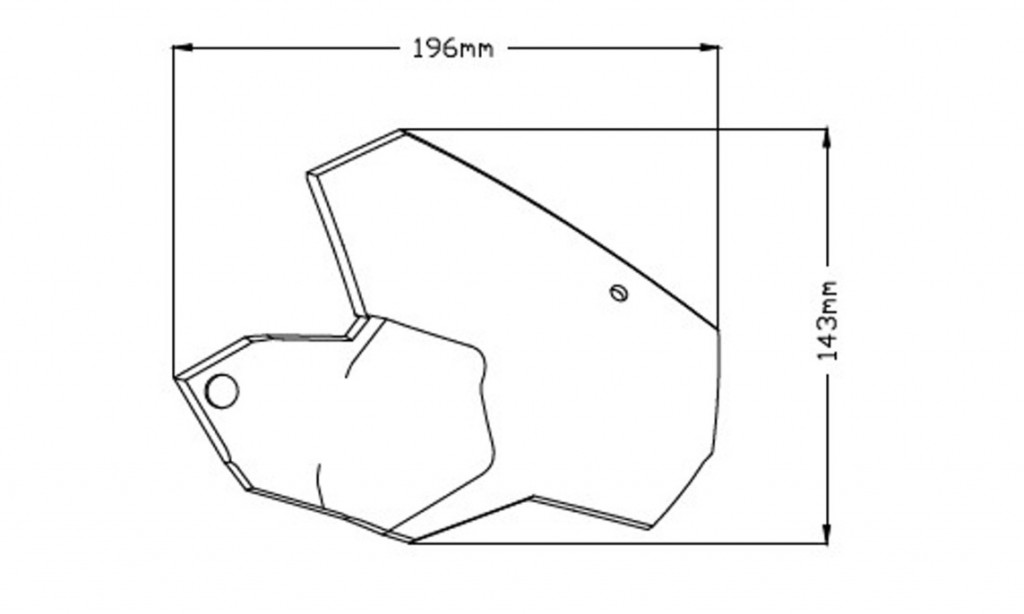 Handelbar deflector PUIG 1319W transparent