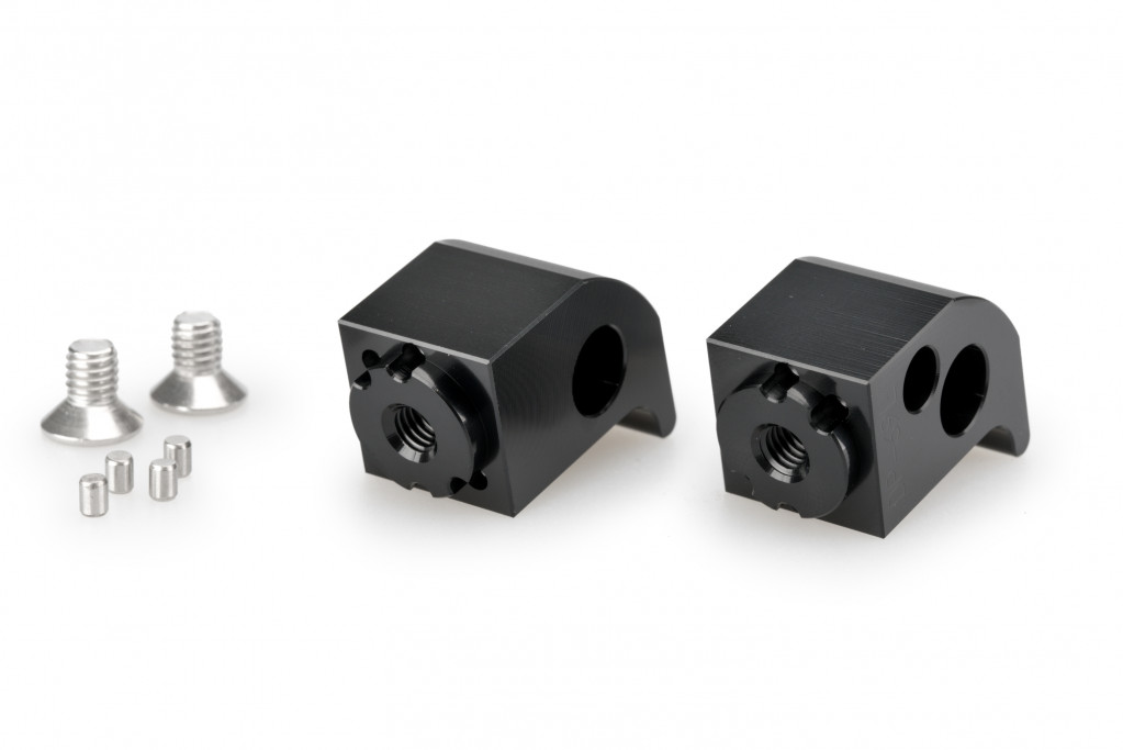 Footpeg adapters PUIG 20446N adjustable Crni