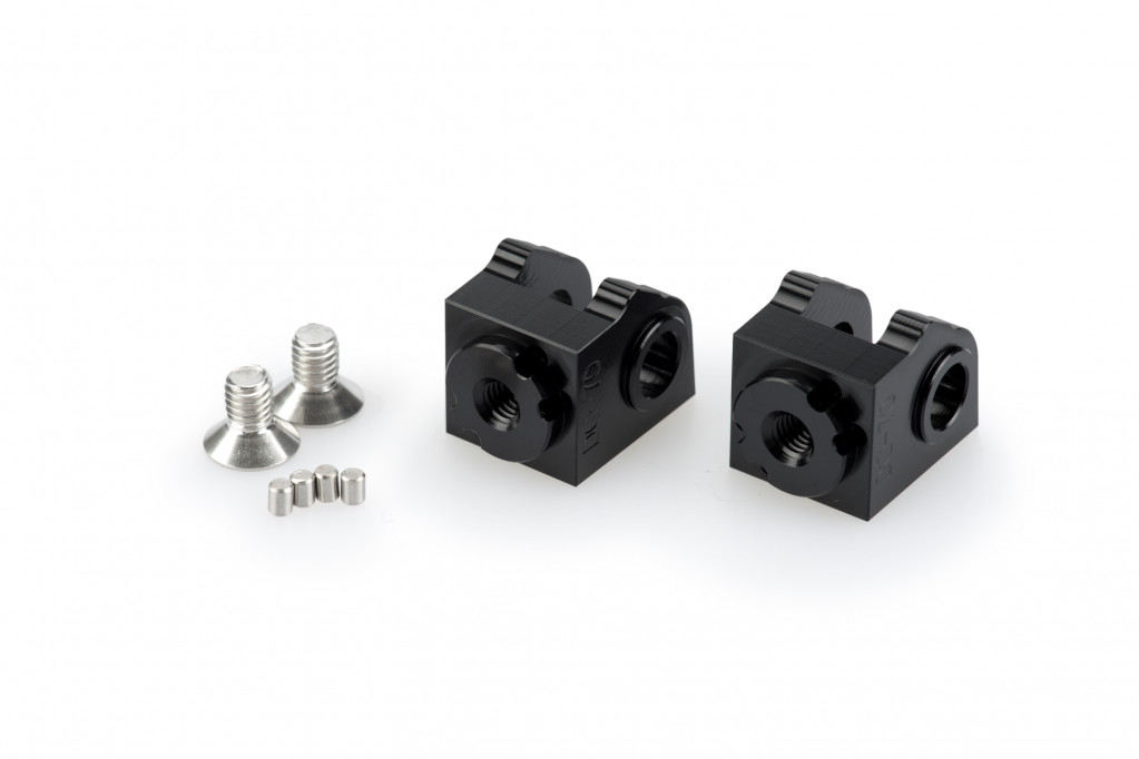 Footpeg adapters PUIG 20453N Crni for KTM Super Duke 1290 / R 2020-2024, KTM Super Duke 1390 R / R EVO 2024-2026