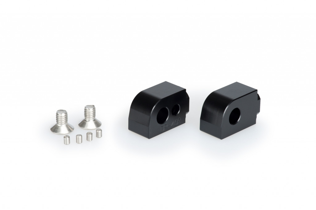 Footpeg adapters PUIG 20520N adjustable Crni