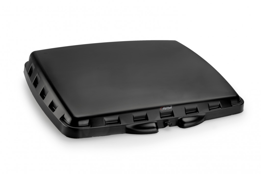 Top case cover PUIG MEGA BOX 20707N Crni