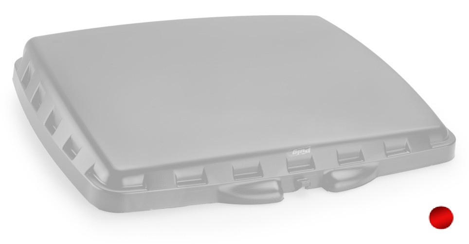 Top case cover PUIG MEGA BOX 20707R crven
