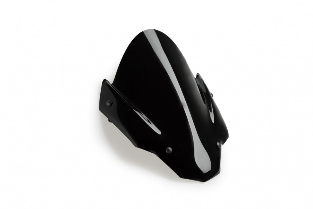 Windscreen PUIG Z-RACING 20794N Crni for APRILIA Tuono 1100 V4 Factory 2021-2022