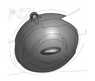 Engine protective cover PUIG 20990AN Crni