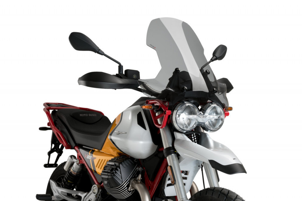 Windscreen PUIG TOURING 21176H smoke for MOTO GUZZI V 85 TT 850 / Travel 2019-2023