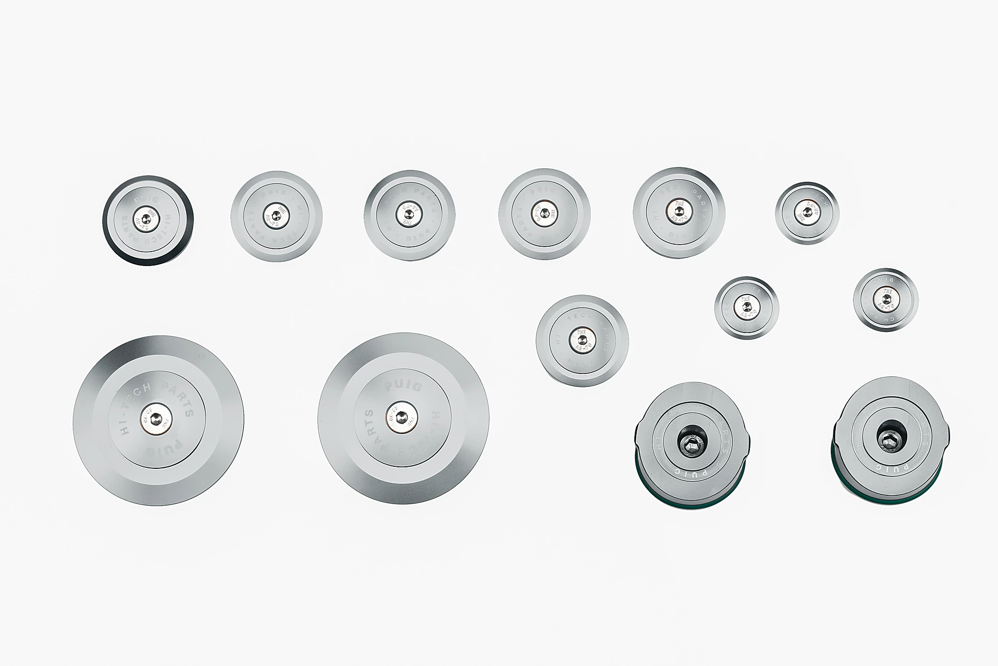 Chassis covers PUIG 21536P aluminium silver