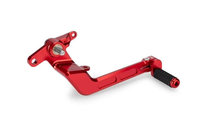Brake foot pedal PUIG 21780R crven adjustable