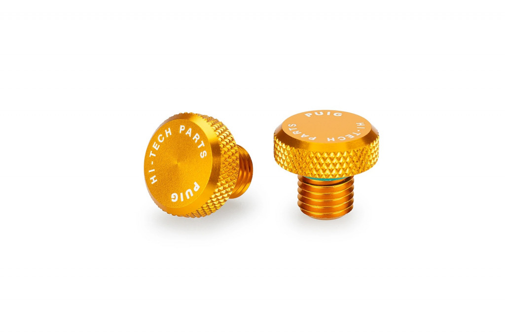 Mirror hole screw plug PUIG 21808O zlato