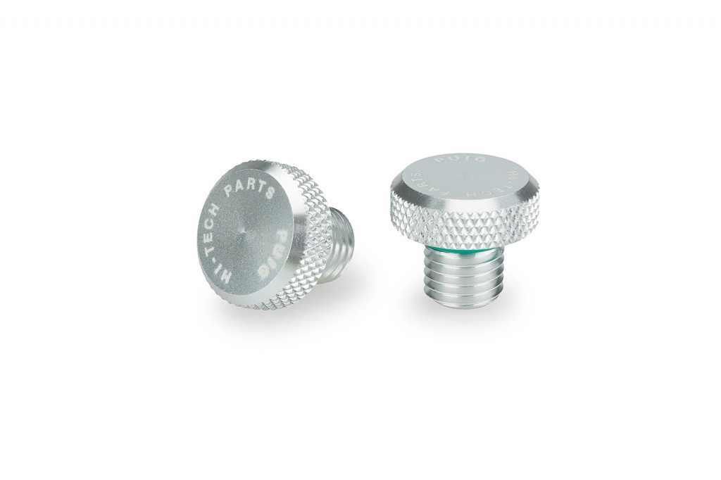 Mirror hole screw plug PUIG 21808P silver