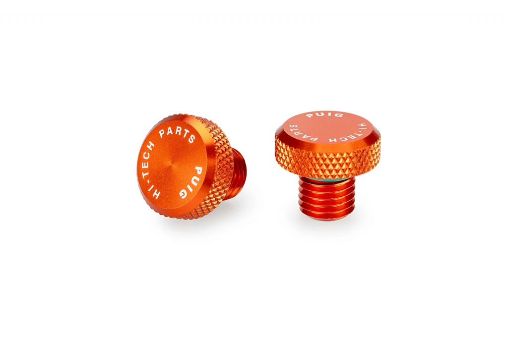 Mirror hole screw plug PUIG 21808T orange