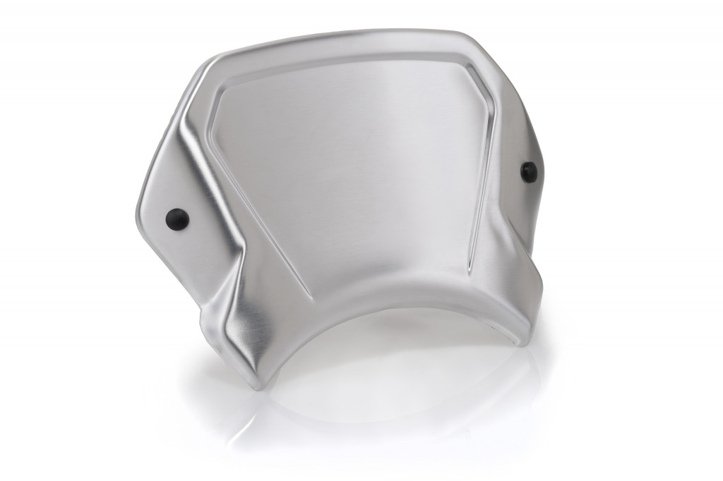Windshield PUIG FRONTAL PLATE 21963P silver aluninium