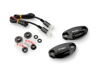 Mirrors caps PUIG 22046N Crni with turn light