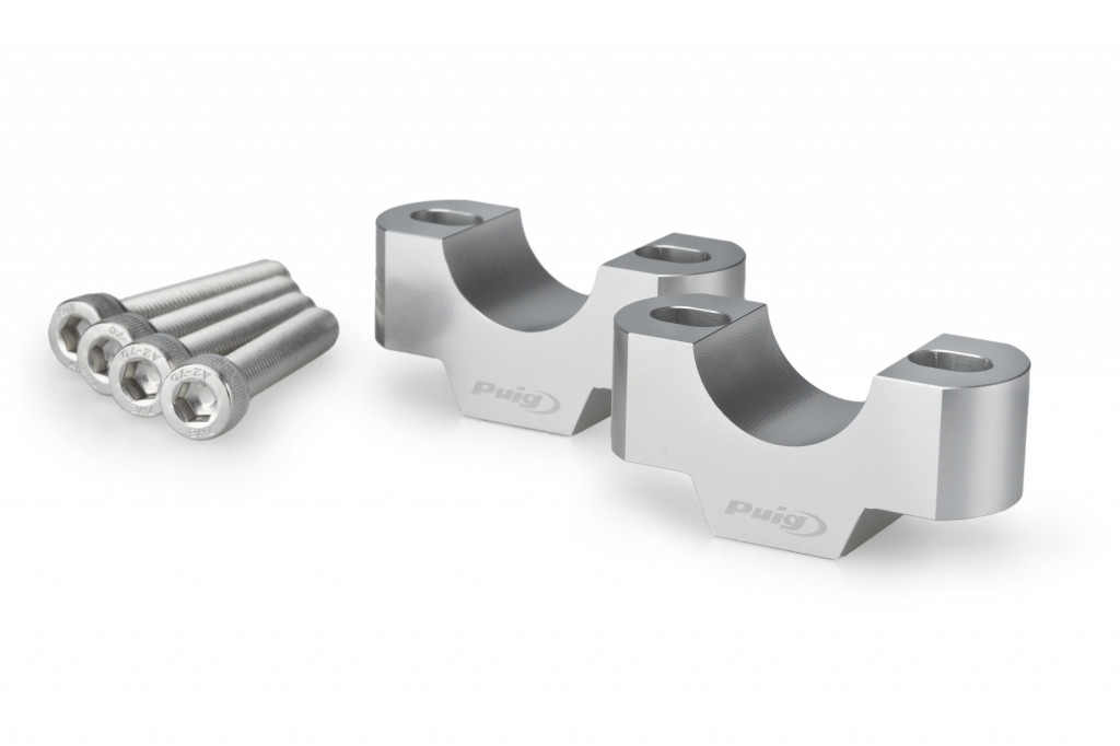 Risers PUIG 22115P silver height 20mm, d 29mm