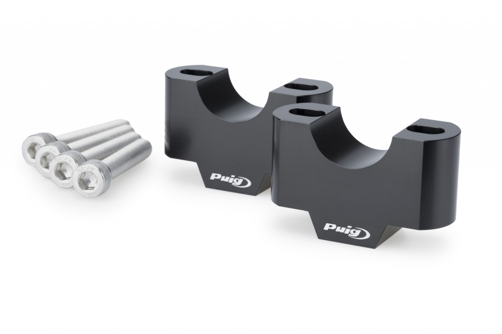 Risers PUIG 22116N Crni height 30mm, d 29mm