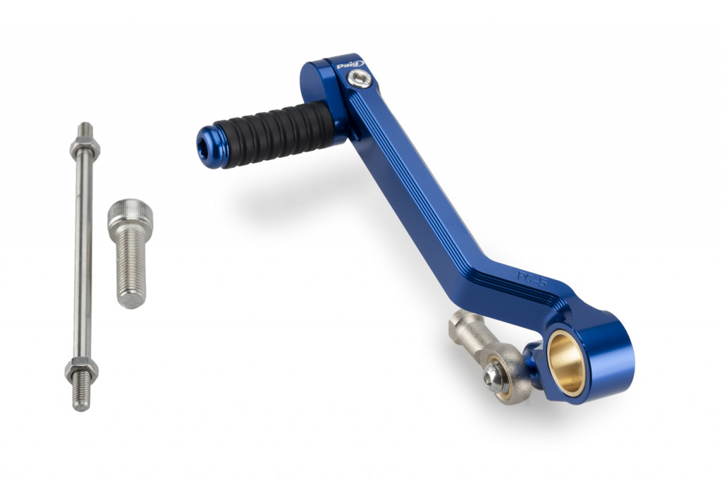Gear shift pedal PUIG 22121A plavi adjustable