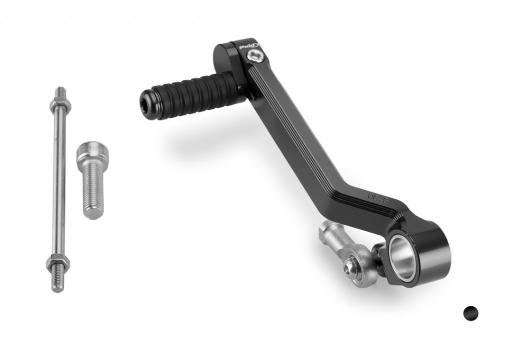 Gear shift pedal PUIG 22121N Crni adjustable