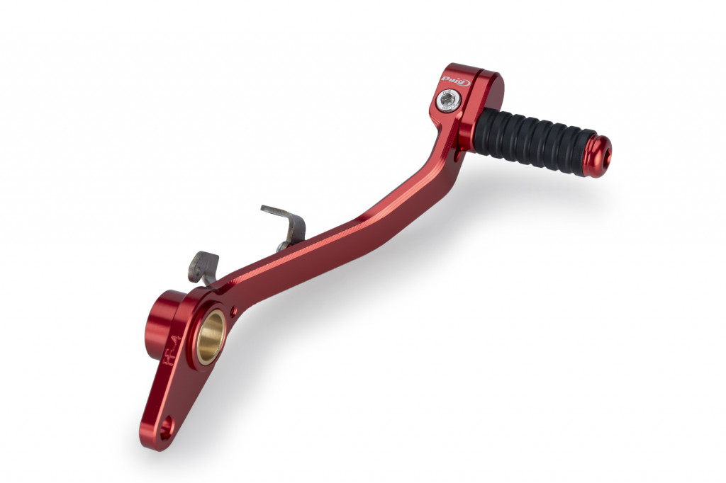 Brake foot pedal PUIG 22122R crven adjustable