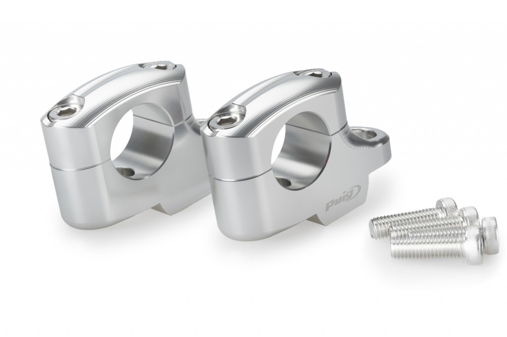 Risers PUIG PULLBACK 22180P silver height 20mm, d 29mm
