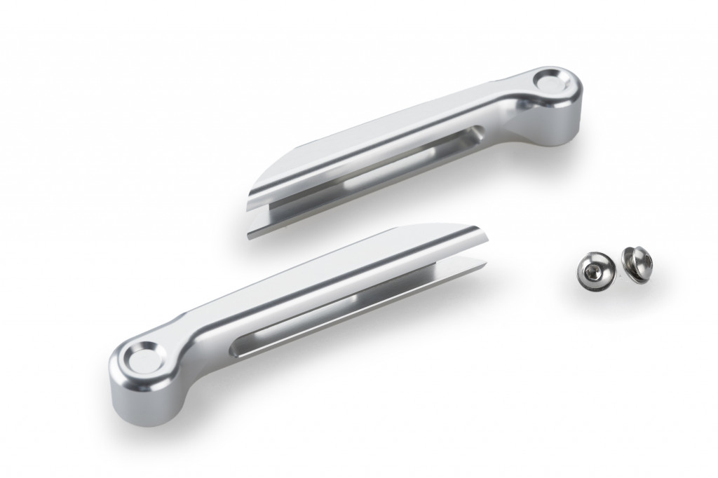 Lever extender set PUIG 4.0 22337P silver