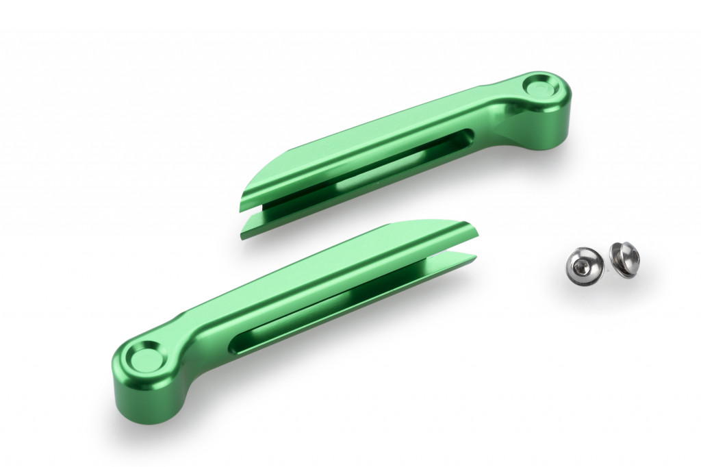 Lever extender set PUIG 4.0 22337V green