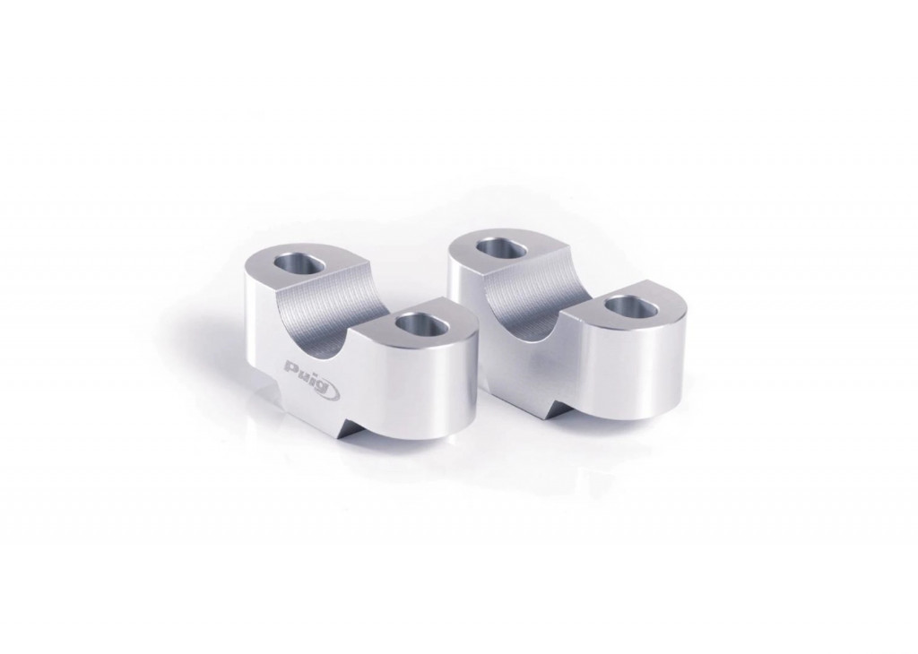 Risers PUIG 22359P silver height 25mm, d 39mm
