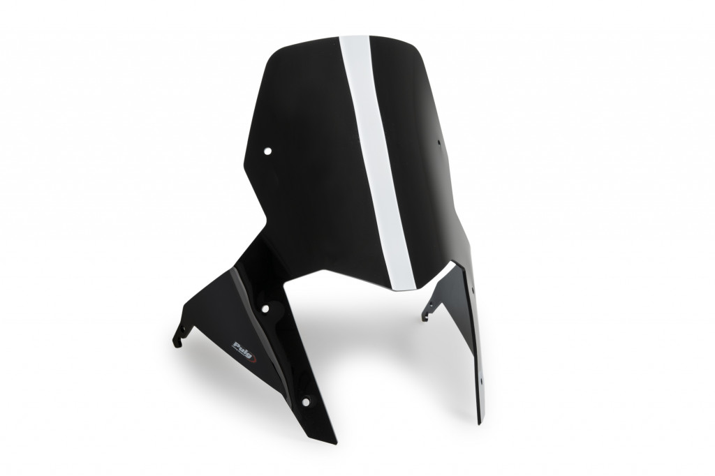 Windscreen PUIG SPORT 22514N Crni