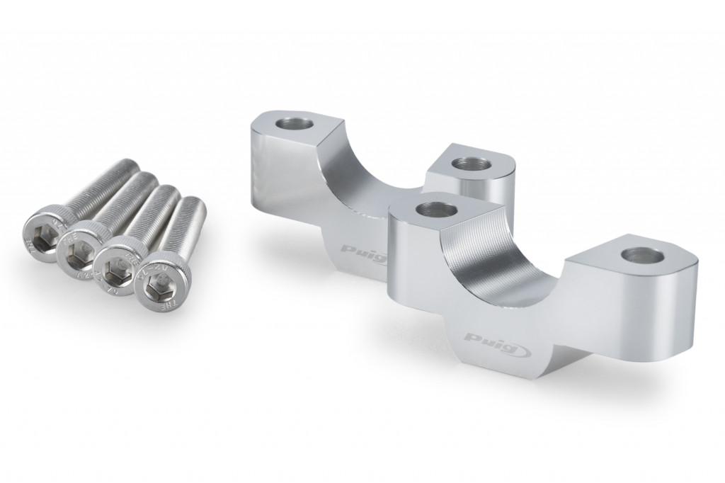 Risers PUIG 22529P silver height 20mm, d 29mm