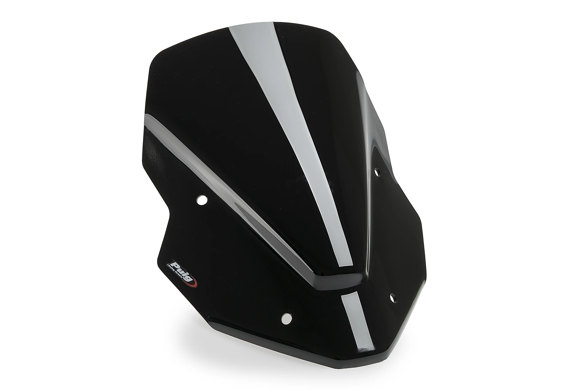 Windscreen PUIG SPORT 23076N Crni