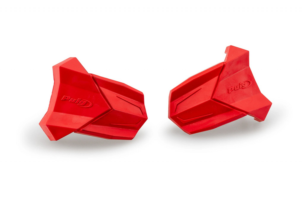 Spare rubber end protector PUIG R19 3148R crven