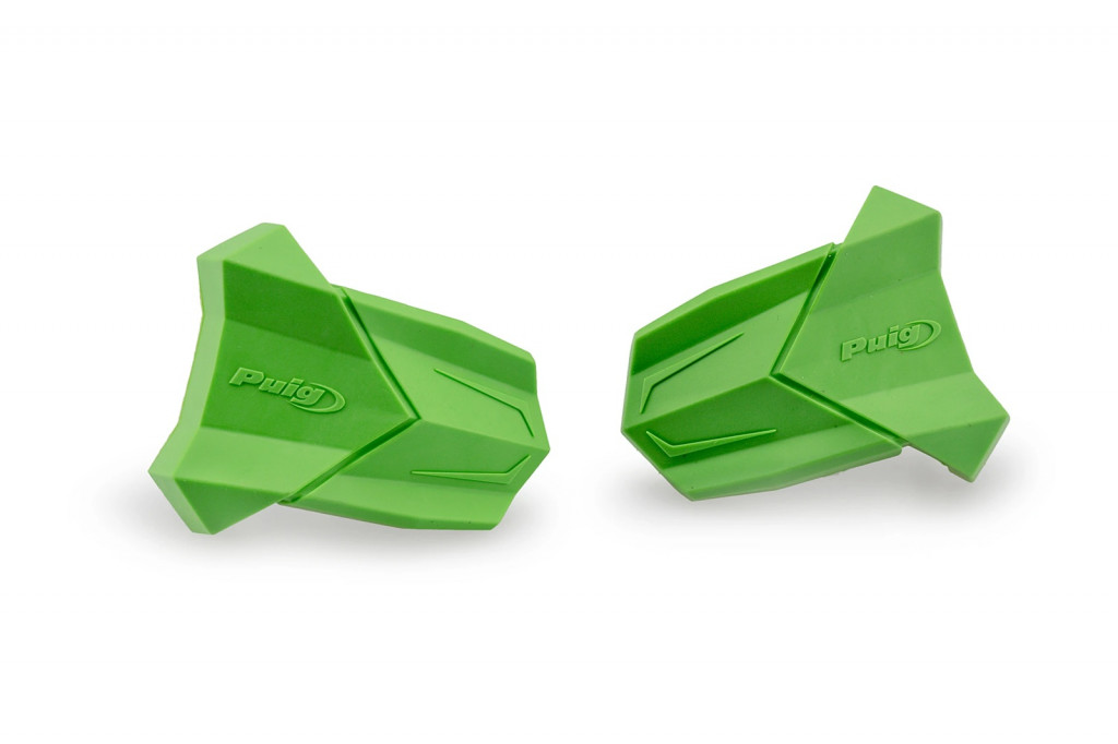 Spare rubber end protector PUIG R19 3148V green