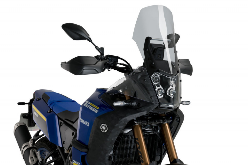 Windscreen PUIG TOURING PLUS 3727H smoke for YAMAHA XTZ 700 Tenere 700 2019-2024