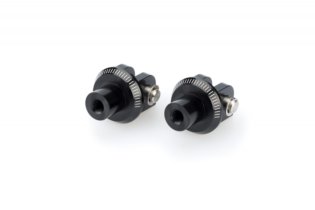 Footpeg adapters PUIG 6457N Crni for YAMAHA YZF-R1 2002-2026, YAMAHA YZF-R6 2003-2024