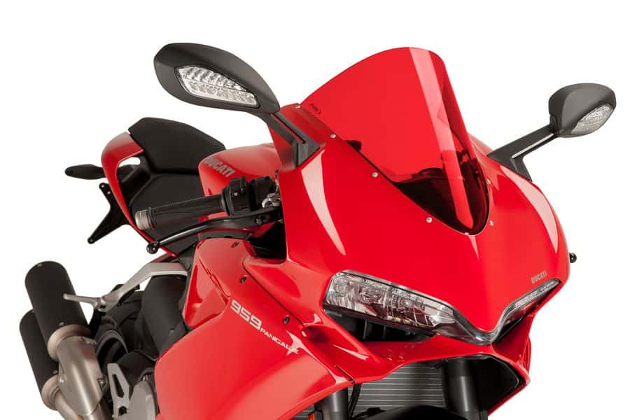 Windscreen PUIG RACING 7621R crven