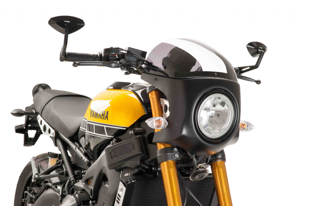 Windshield PUIG SEMI-FAIRING 8934H matt black smoke