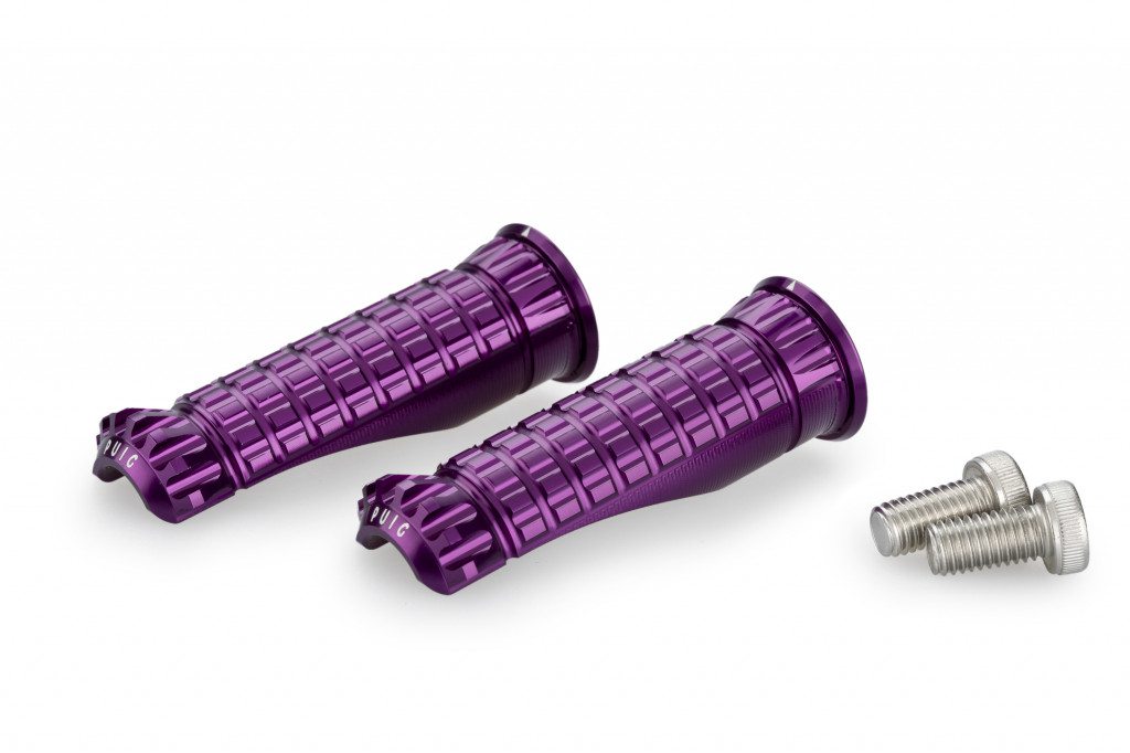 Footpegs without adapters PUIG R-FIGHTER 9192L purple