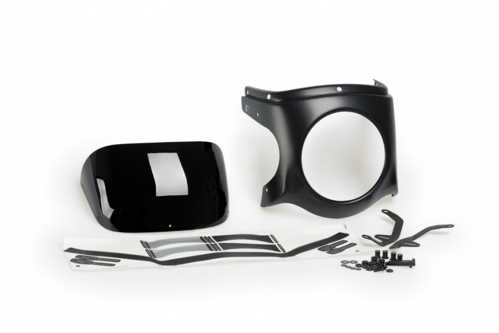 Windshield PUIG SEMI-FAIRING 9554N matt black Crni