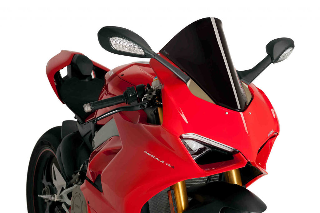Windscreen PUIG RACING 9690N Crni