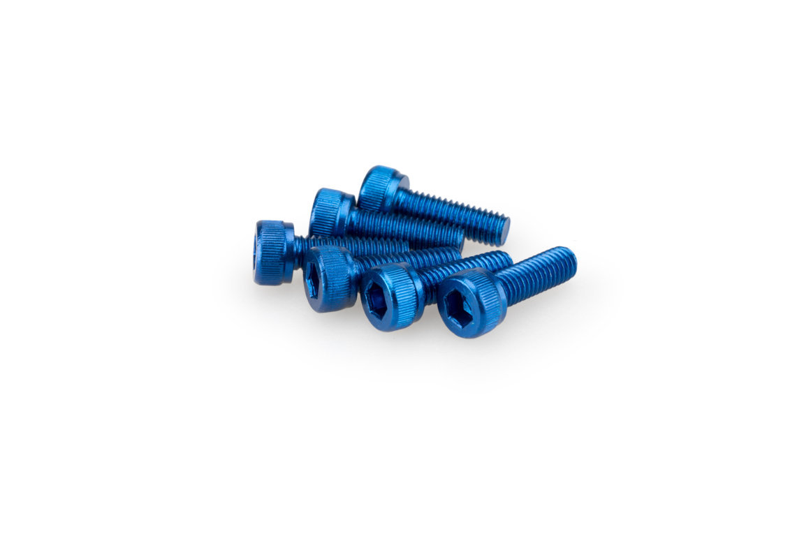 Screws PUIG ANODIZED 0146A plavi M5 x 15mm (6pcs)