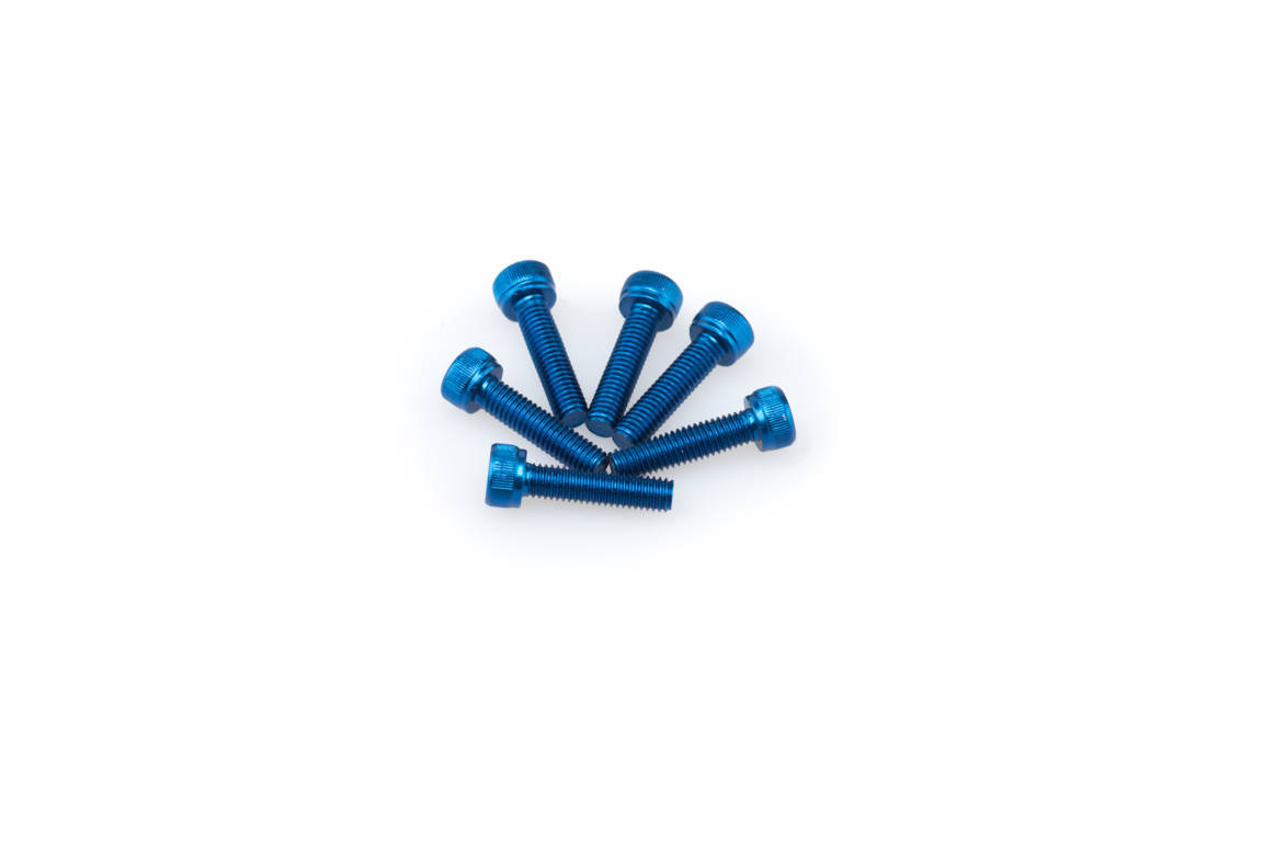 Screws PUIG ANODIZED 0147A plavi M5 x 20mm (6pcs)