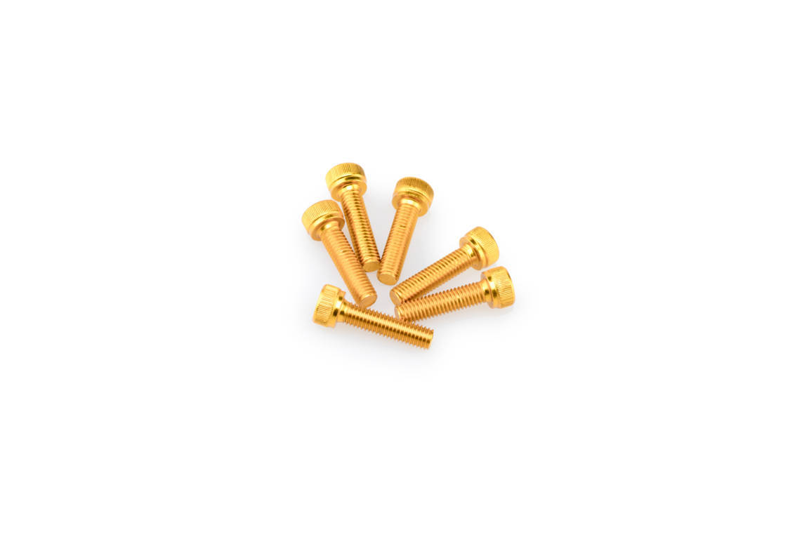 Screws PUIG ANODIZED 0147G yellow M5 x 20mm (6pcs)