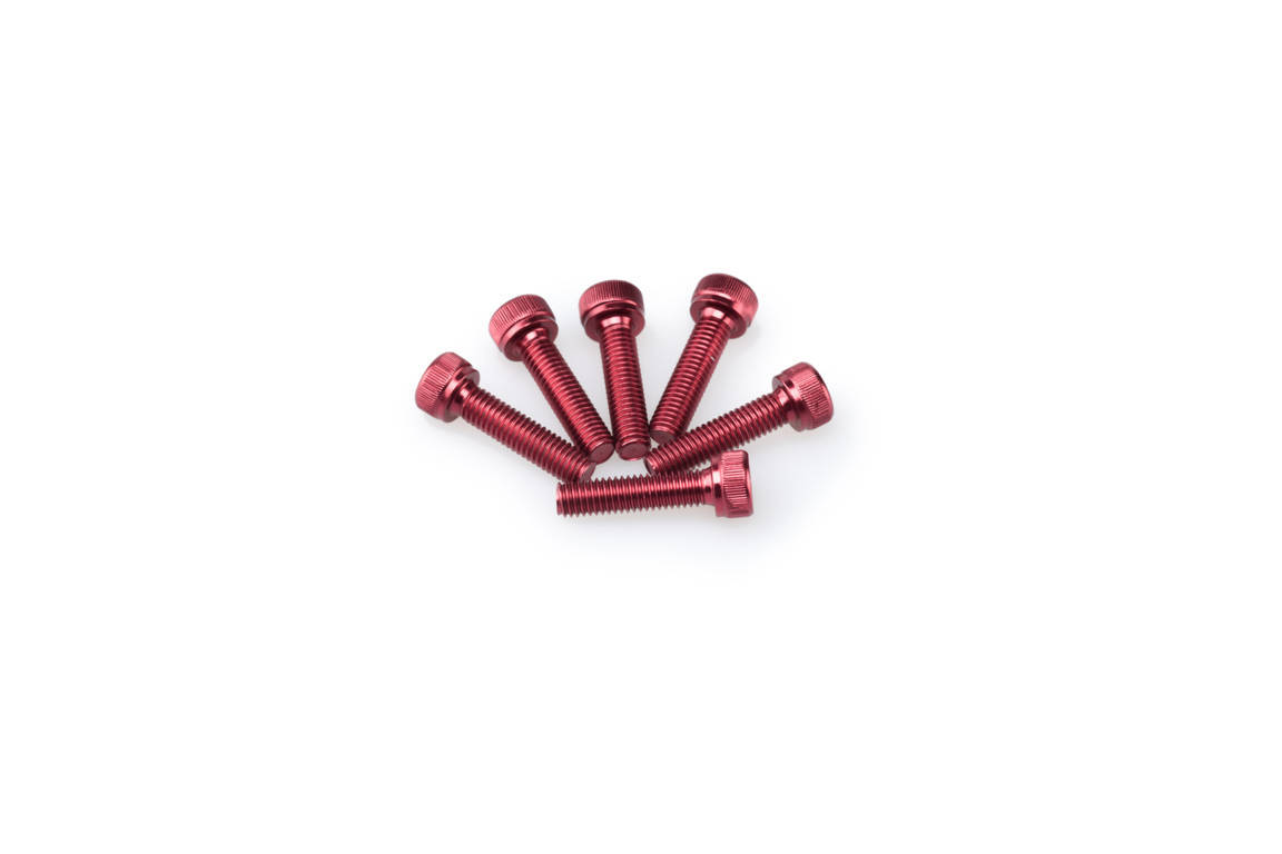 Screws PUIG ANODIZED 0147R crven M5 x 20mm (6pcs)