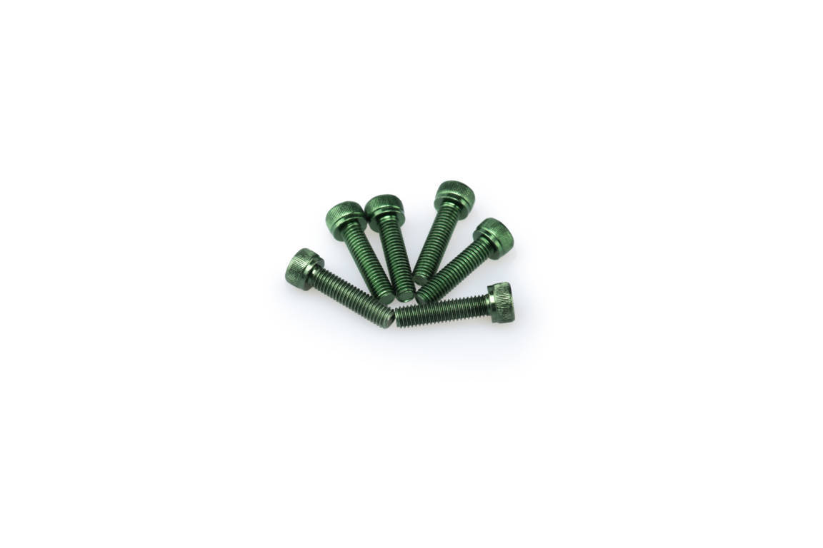 Screws PUIG ANODIZED 0147V green M5 x 20mm (6pcs)