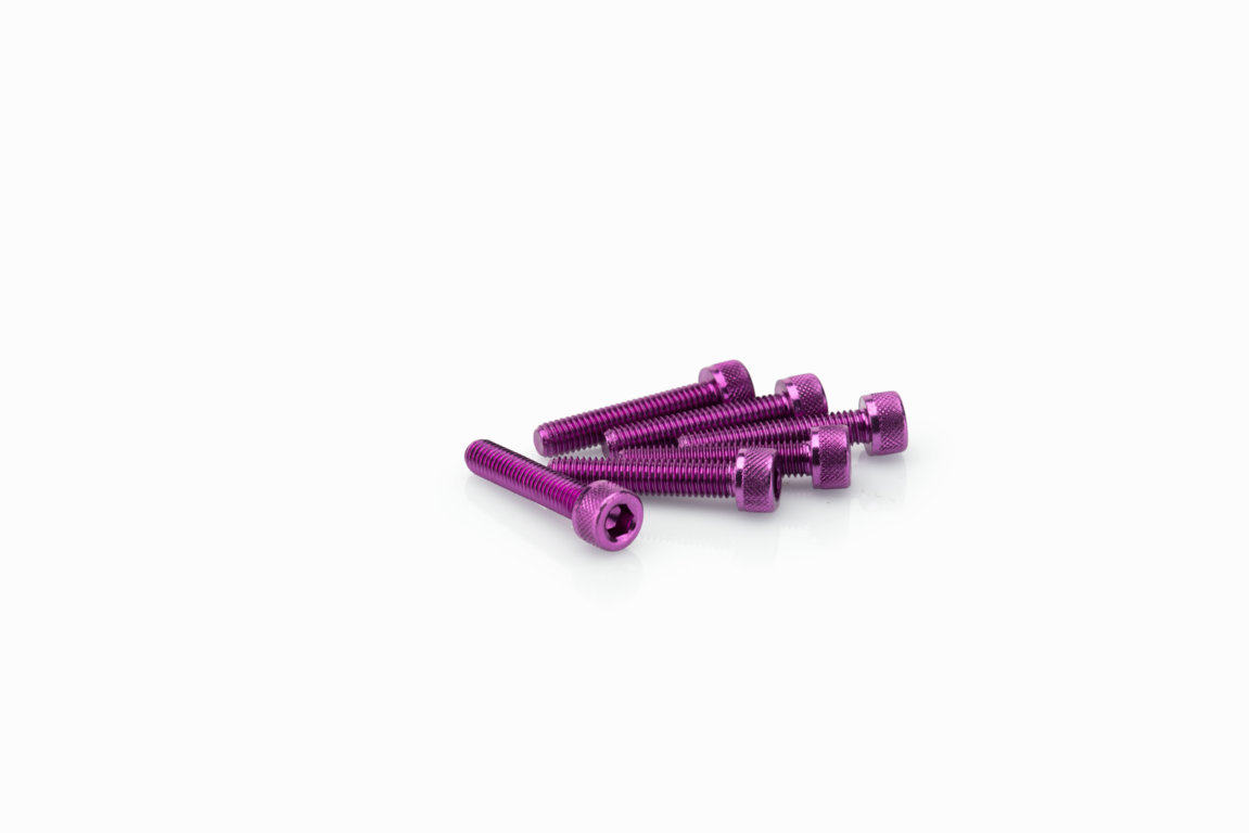 Screws PUIG ANODIZED 0185L violet M5 x 25mm (6pcs)