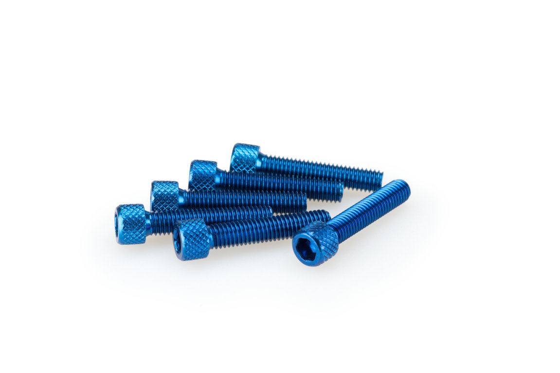 Screws PUIG ANODIZED 0258A plavi M6 x 30mm (6pcs)