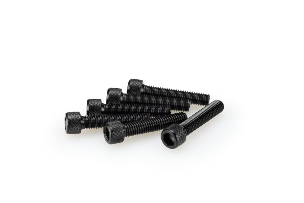 Screws PUIG ANODIZED 0258N Crni M6 x 30mm (6pcs)