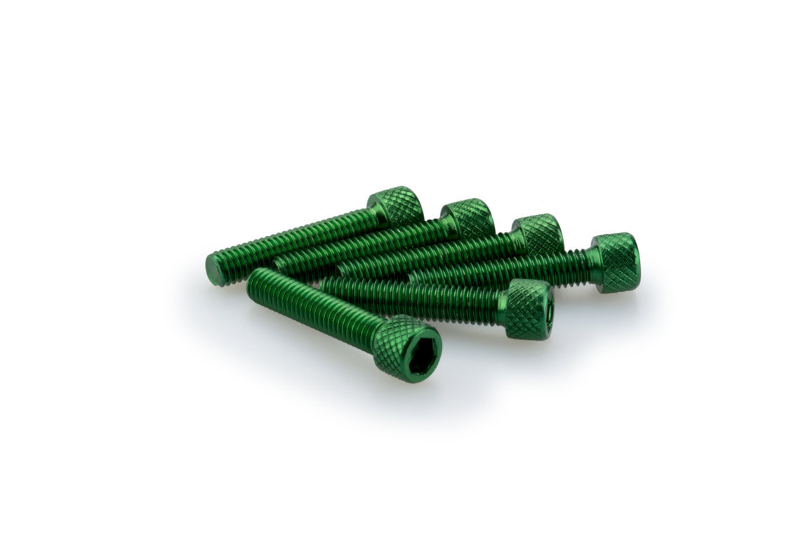 Screws PUIG ANODIZED 0258V green M6 x 30mm (6pcs)