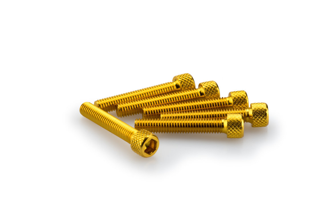 Screws PUIG ANODIZED 0346G yellow M6 x 35mm (6pcs)