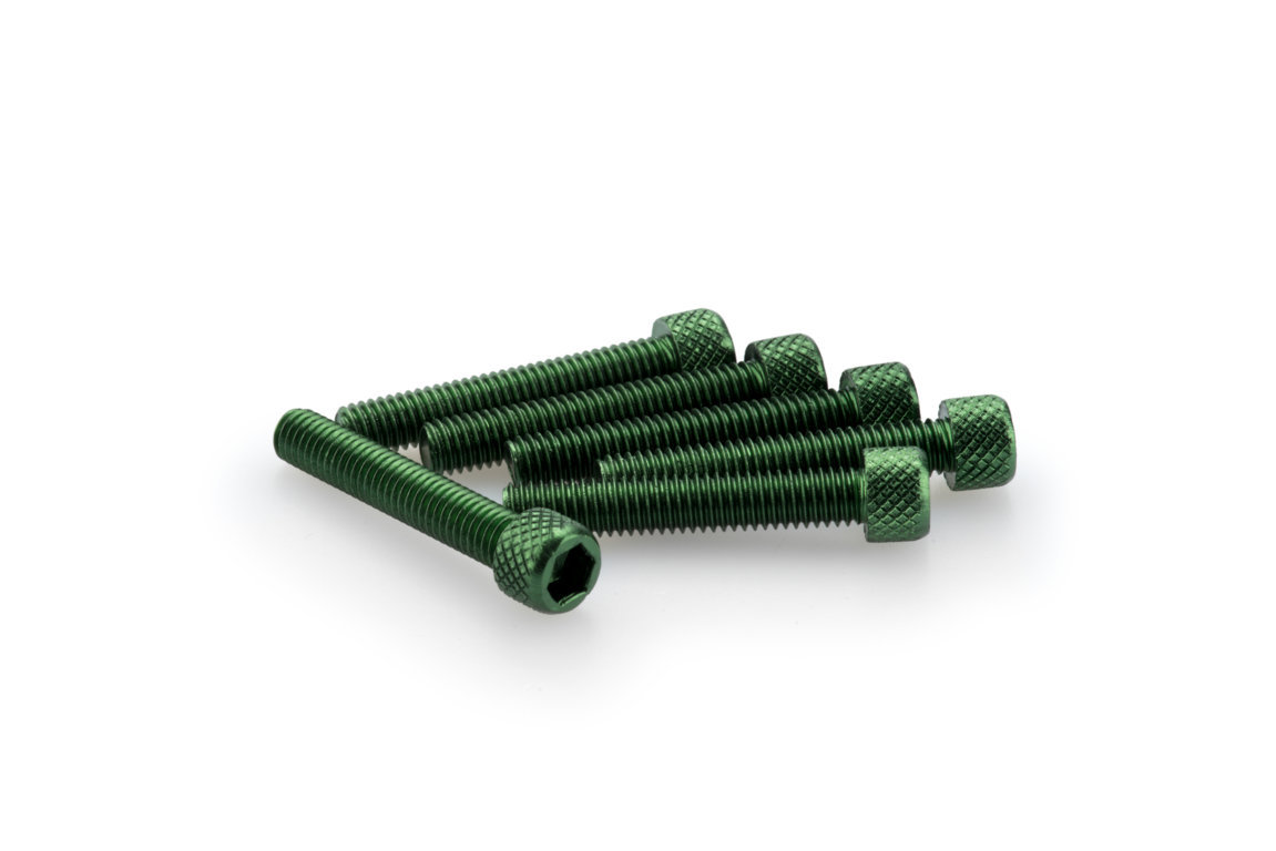 Screws PUIG ANODIZED 0346V green M6 x 35mm (6pcs)