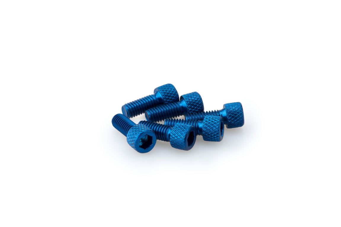 Screws PUIG ANODIZED 0363A plavi M6 x 15mm (6pcs)