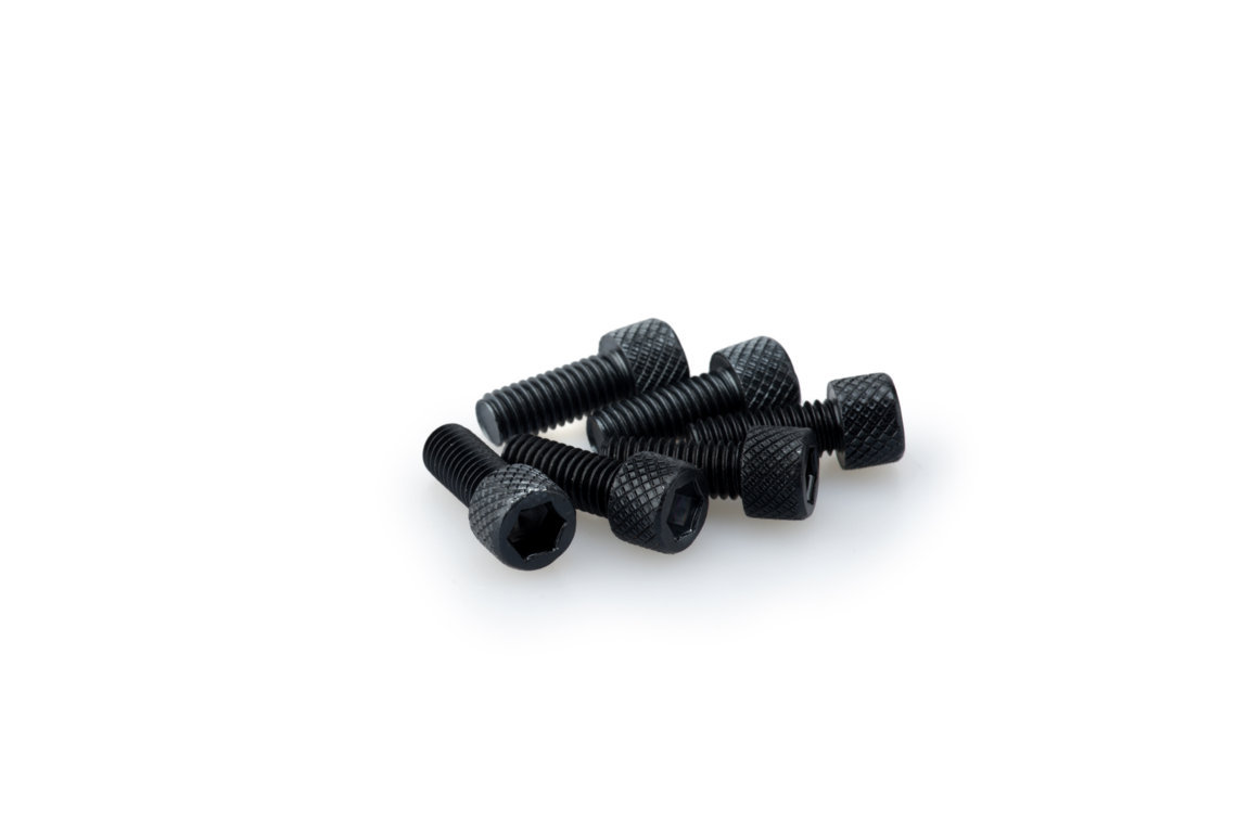 Screws PUIG ANODIZED 0363N Crni M6 x 15mm (6pcs)